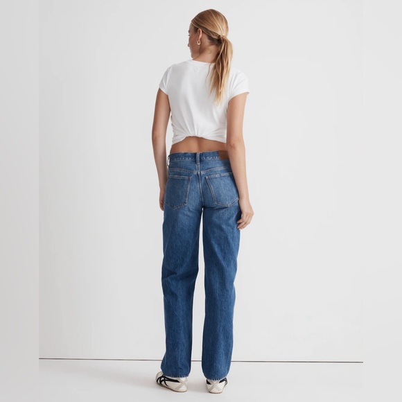 NWT Madewell Low-Slung Straight Jeans Size 28 - Picture 11 of 13